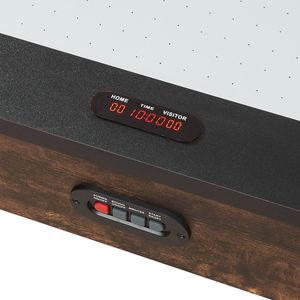 Table de hockey sur air portable de 84 pouces avec marqueur électronique, pieds en X haute résistance, ensemble de jeu d'arcade d'intérieur - 2 poussoirs, 2 disques - Product Image 5