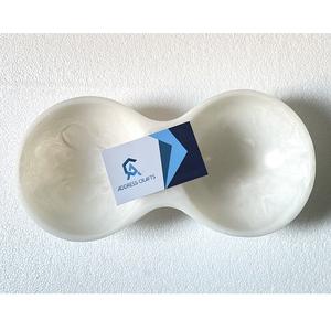 ชามเรซิ่นคุณภาพสูง ผิวเรียบเนียน เงางาม ลายวนสีขาว ชามเรซิ่นสำหรับใส่ผลไม้ จานเสิร์ฟ ภาชนะใส่อาหาร สำหรับใช้ในบ้านและโรงแรม - Product Image 5