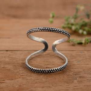 <b>Adjustable</b> 925 Sterling <b>Silver</b> Arthritis Finger Splint <b>Ring</b> – Therapeutic Joint Support Jewelry for Swan Neck & Mallet Finger - Product Image 1