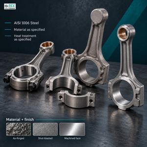 Pièce forgée sur mesure de précision pour bielle automobile en acier AISI 1006, forgeage à chaud à matrice fermée, tolérance 0,03-0,1 mm, OEM/ODM - Product Image 2