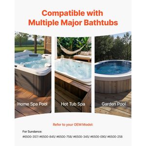 Pompa per Spa Sundance 2 HP a 2 Velocità per Vasche Idromassaggio, Porta da 2 Pollici, 139.5 GPM Alta Velocità e 66.5 GPM Bassa Velocità, 115V 60Hz, Telaio 48 - Product Image 5