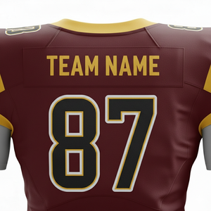 Uniforme de Fútbol Americano Personalizado 2026 |   Camiseta de Fútbol Unisex de Manga Corta |   Logotipo Personalizado Impreso Transpirable de Secado Rápido en Color - Product Image 1