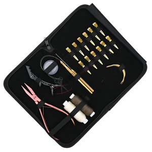 Kit d'outils de luxe pour extensions capillaires de salon avec pince à sertir plate de 7 pouces, pinces à cheveux jumbo, aiguilles à tisser et fil à coudre - Product Image 1