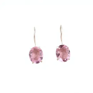 Beautiful Designer <b>Pink</b> Apatite Gemstone Drop <b>Earrings</b> in 925 Sterling Silver Luxury Unisex Jewelry Third Party Certified - Product Image 6