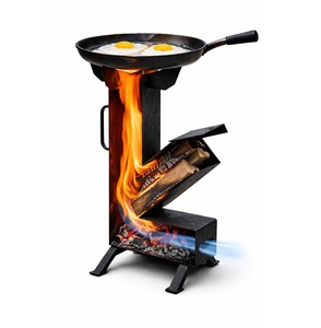 Réchaud de camping portable en fer robuste à haute efficacité pour le jardin, la randonnée et les pique-niques - Product Image 1