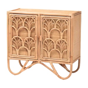 Handcrafted Rattan Cabinet Children Furniture Kids Room Storage Cupboard Wholesale Factory Price - Product Image 1