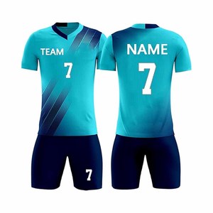 Uniformes de fútbol totalmente sublimados, personalizados con el nombre del equipo y número, conjunto de camisetas 100% poliéster - Product Image 3