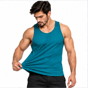 Low Price <b>Mens</b> Sleeveless T Shirt Tank Top Summer Fitness Sportswear Cotton Bamboo Fiber <b>Gym</b> <b>Vest</b> Comfortable Breathable Sporty - Product Image 1