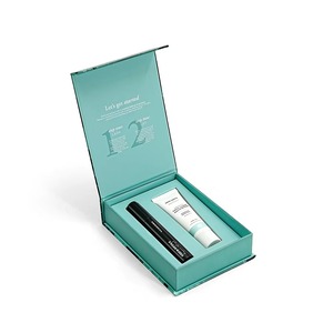 Luxury Rigid Cosmetic <b>Box</b> Set Mint Green Rectangle Paperboard With Offset Printing High-End Packaging For Beauty Products - Product Image 3
