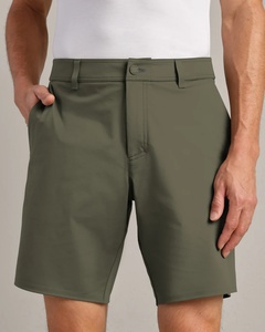 Pantalones Cortos de Verano para Hombre, Casuales, Sólidos, Elegantes, de Cintura Media, con Botones, de Algodón/Spandex, de Bangladesh, Proveedor ODM - Product Image 2