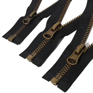 Y-Teeth Black Antique Bronze Metal <b>Zipper</b> 3#5#8 Black Open-End Metal <b>Zipper</b> - Product Image 1