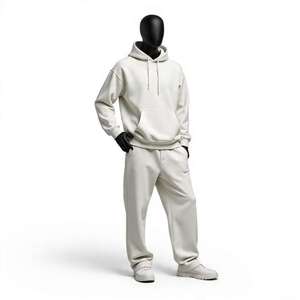 Survêtement en coton et polyester à capuche pour homme, sur mesure, pour l'hiver, en gros, tenue de jogging en polaire respirante et à séchage rapide - Product Image 1