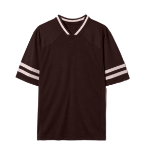 Maillot de baseball unisexe noir à col en V, manches courtes, en polyester respirant, coupe classique, pour toutes les saisons - Product Image 4