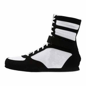 Zapatillas de Boxeo Transpirables de Malla con Cordones, de Caña Alta, Negras y Blancas, para Entrenamiento, con Precio Económico y Servicio OEM ODM - Product Image 5