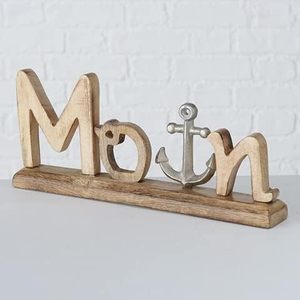 Fabricant de confiance : Décoration de table en aluminium et bois pour Noël, idéale pour les fêtes et l'affichage. - Product Image 1