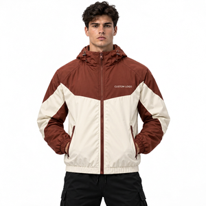 Chaqueta Cortavientos Ligera y Sostenible Personalizada, Chaqueta Urbana Informal con Logotipo en Tela de Algodón y Poliéster - Product Image 5