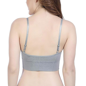 เสื้อชั้นในออกกำลังกายโยคะสำหรับผู้หญิง แบบไร้ตะเข็บ ทรง Racerback น้ำหนักเบา ระบายอากาศได้ดี สวมใส่สบาย แห้งเร็ว เหมาะสำหรับการออกกำลังกาย - Product Image 2