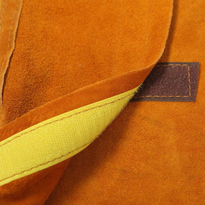 Cowhide Split Leather Heavy Duty Welding Shoe Cover Abrasion Resistant Firefighting Construction Gaiter Safety Clothing - Product Image 2