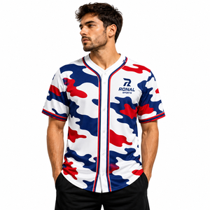 Maillot de baseball unisexe personnalisé respirant, nouveau style, design sublimé, pour hommes, vente en gros, dernières équipes les plus vendues - Product Image 3