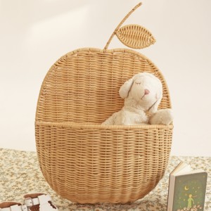 Panier mural en forme de champignon, fait main, en rotin naturel, paniers décoratifs à suspendre au mur - Product Image 6