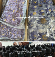 Thé aux fleurs de lotus bleues, fleurs entières séchées, sachet individuel, norme européenne, thé pour le sommeil, étiquette personnalisée, thé pour la réflexion et la relaxation
