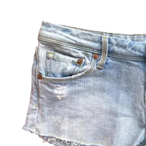 High Quality Canvas Denim Shorts Fashion High Waist Blue <b>Jeans</b> Casual Pants Elastic Waist <b>Drawstring</b> <b>Men</b> Quick Dry 180g Digital - Product Image 3