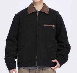 Chaqueta Casual Personalizada para Hombre, de Poliéster y Algodón, Ligera, con Cierre, OEM - Product Image 3