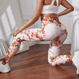 Leggings de Yoga de Cintura Alta para Mujer, con Logotipo Personalizado, Efecto Push-Up, Tejido de Punto Sin Costuras, Nuevo, Personalizado, Venta al Por Mayor, a la Moda - Product Image 6