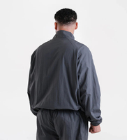 Ensemble survêtement coupe-vent homme personnalisé avec logo – Veste à capuche, doublure en maille, imperméable, respirant, écologique, léger
