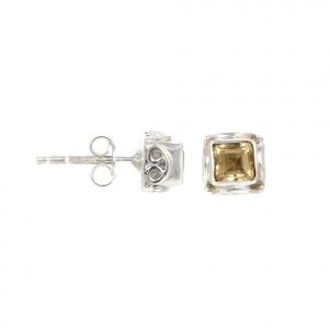 Pendientes de Plata de Ley India al por Mayor con Piedras Preciosas de Citrino - Joyería de Moda Unisex Certificada por Terceros - Product Image 2