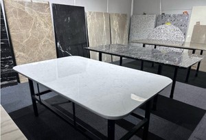 Unique Shape Modern Kitchen Countertop <b>Table</b> <b>Top</b> Custom Hotel Project Manufacturer - Product Image 1