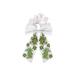 Seashell and starfish handmade handcrafted custom beaded scrunchies and hair <b>ties</b> for women with sweet custom beaded designs - Product Image 5