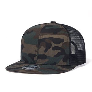 Casquette Snapback Camouflage à 5 Panneaux à Visière Plate Personnalisable en Gros – Casquette Trucker Brodé Sportive Quatre Saisons pour Hommes et Femmes - Product Image 1