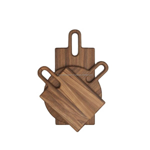 Planche à découper de cuisine en forme ronde carrée et rectangulaire Planche à découper en bois durable très écologique fabriquée en Inde - Product Image 1