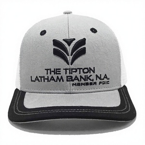 Gorra de camionero de malla blanca estructurada de 6 paneles con logotipo personalizado bordado en 2D 3D, atuendo diario cómodo para adultos, hecho en Vietnam - Product Image 1