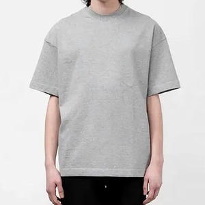 T-shirt col rond coupe classique personnalisé de haute qualité 2026 avec logo personnalisé / Manches courtes en coton uni à séchage rapide et respirant pour homme - Product Image 1
