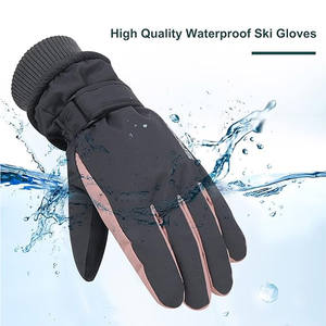 Guantes de esquí para mujer, guantes de invierno cálidos, resistentes al viento, impermeables, con pantalla táctil, guantes de algodón para deportes de invierno - Product Image 4