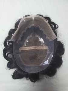 Perruque en cheveux humains vierges Taz Hair BD, modèle Bollywood, prothèse capillaire indienne douce pour hommes, toupet Remy - Product Image 4