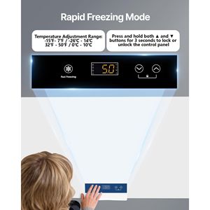 Congelatore orizzontale compatto da 6,7 piedi cubi con apertura superiore e 2 cestelli rimovibili regolabili - Product Image 4