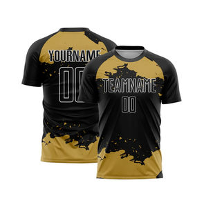 Vêtements de football personnalisés en gros pour enfants, haut en polyester avec logo et nom du club imprimés par sublimation, technique de sublimation, tailles adultes, OEM - Product Image 3