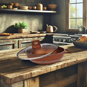 Juego de utensilios de cocina de cobre ecológicos Majestic Chef, 23 piezas con revestimiento de mármol antiadherente fundido a presión de diseño clásico - Product Image 6