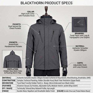 Veste Softshell d'hiver à capuche pour homme, la plus vendue, chaude, imperméable, respirante, anti-UV, avec isolation polaire Rip-Stop et fermeture éclair, séchage rapide - Product Image 6