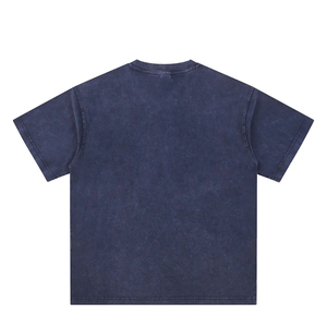 T-shirt à col rond pour homme, manches courtes, 100% coton jersey, coupe ample, anti-rétrécissement, logo personnalisé imprimé à l'écran, décontracté, vintage, 240 grammes - Product Image 2