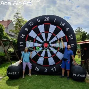 Soccer Field Entertainment Equipment Inflatable Soccer Target Football Darts with 6 Balls For Family Party Or School Game