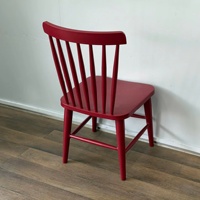 Chaise de salle à manger moderne en aluminium durable, rouge, avec dossier à vis sans fin thermolaqué, écologique, pour restaurant, école, parc, extérieur, salon