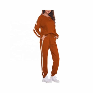 Ensemble de survêtement décontracté tie-dye 2 pièces pour femme MASHADI – Col rond, manches longues, pantalon de jogging, grande taille, idéal pour l'hiver - Product Image 2