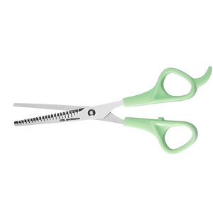 Professional 6-Inch Green Hair Cutting Scissors and Thinning Shears Set 2-Pack Stainless Steel Hair Styling Tools with Comb - Product Image 1
