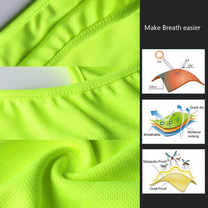 Balaclava unisexe vert néon, couvre-visage intégral, respirant, imperméable, masque de ski pour sports de plein air, polyester/coton, taille adulte 54-56 cm - Product Image 5
