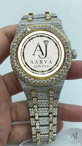 AARVA JEWELS Men's Luxury Quartz Watch 25mm Stainless Steel Sapphire Crystal <b>Chronograph</b> Analog Dial 3BAR Water Resistant Hidden - Product Image 6