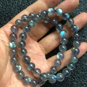 Cuentas redondas de labradorita con destellos arcoíris naturales, hebra exclusiva para la fabricación de joyas, suministros para manualidades DIY - Product Image 4